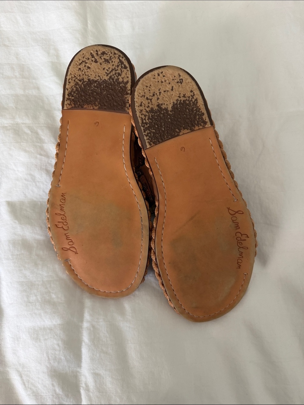 Braided Leather Slide Sandals in Brown - Picture 6 of 6